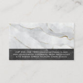 Flame-Pop-Logo | Marmor Visitenkarte (Rückseite)