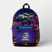 Flame Racer Rucksack auf den Straßen (Vorderseite)