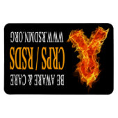 Flame Ribbon Magnet (Horizontal)