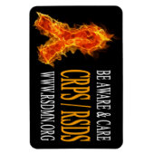 Flame Ribbon Magnet (Vertikal)