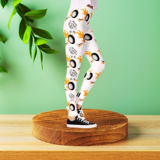 Flame Rider Moto Leggings