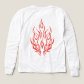 Flame Spirit Face | Tribal Fire Silhouette Art (Design Rückseite)