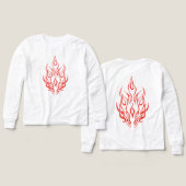 Flame Spirit Face | Tribal Fire Silhouette Art (Design Vorderseite & Rückseite)