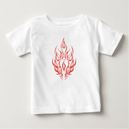 Flame Spirit Face | Tribal Fire Silhouette Art Baby T-shirt