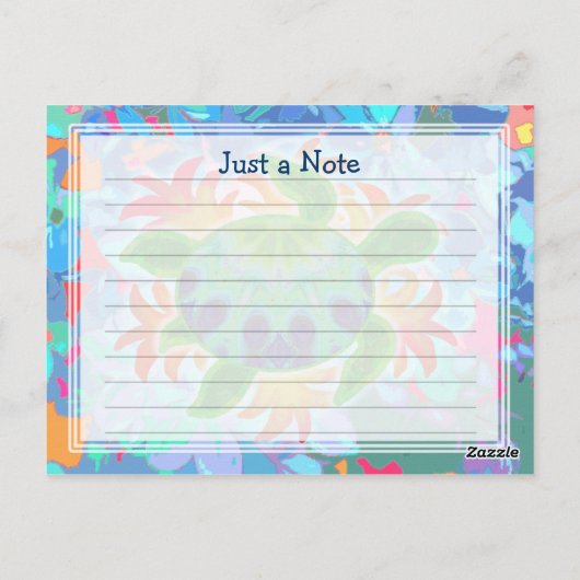 Flame Turtle Notes Cards Postkarte (Rückseite)