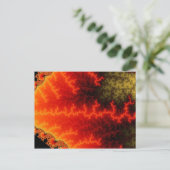 Flame Zigzag Postcard Postkarte (Stehend Vorderseite)