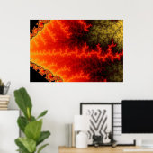 Flame Zigzag Poster (Heimbüro)
