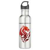 Flameborn Dragon Pact Edelstahlflasche (Vorderseite)