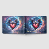 Flamebound Heart of the Moon – Gothic Cosmic Love Gästebuch (Voll)