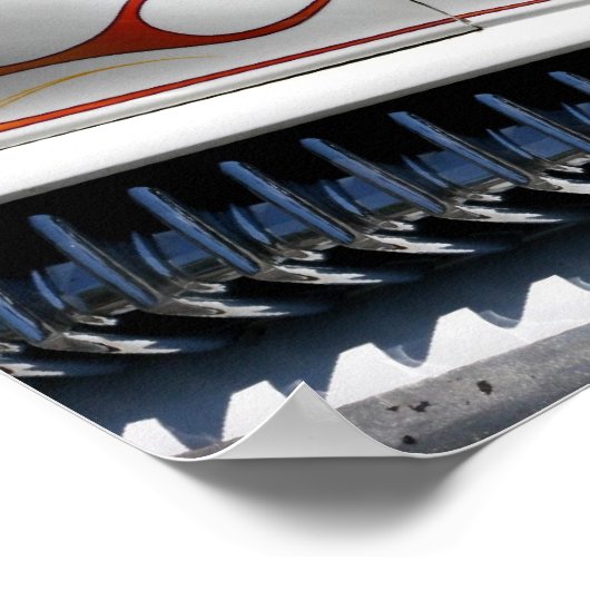 Flamed Kustom Poster (Ecke)