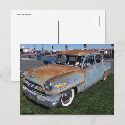 Flamed Rustbucket Postkarte (Vorne/Hinten)