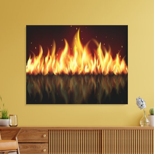 FLAMEN auf Leinwand (Insitu (Wohnzimmer))