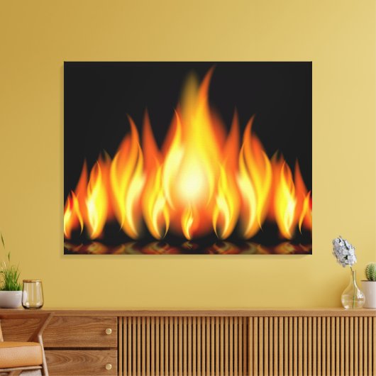 FLAMEN auf Leinwand (Insitu (Wohnzimmer))