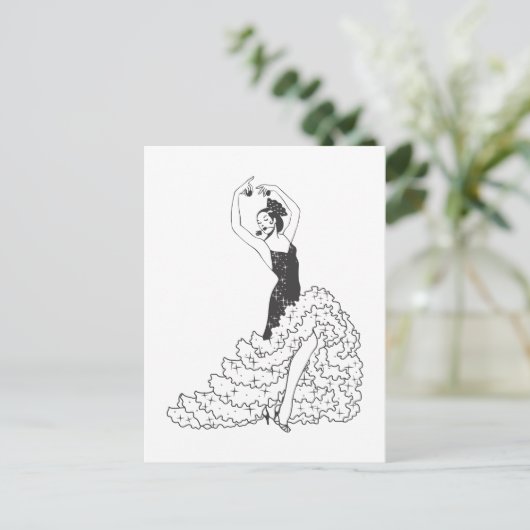 Flamenco_.ai Postkarte (Stehend Vorderseite)