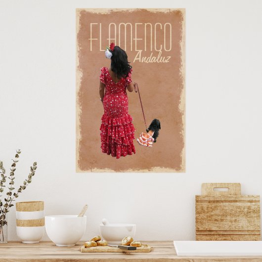 Flamenco Andaluz Poster (Küche)