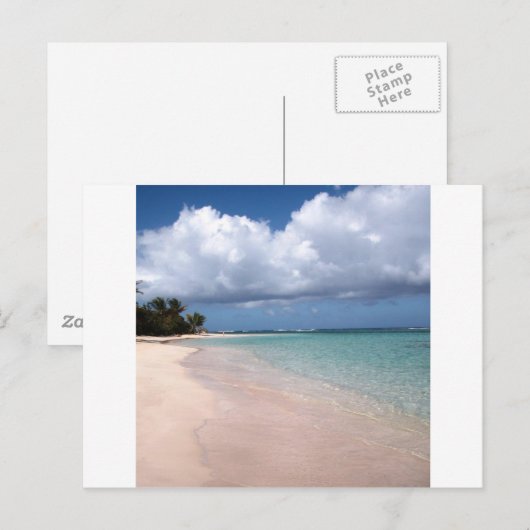 Flamenco Beach Culebra Postkarte (Vorne/Hinten)