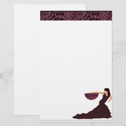 Flamenco Briefpapier (Vorne/Hinten)