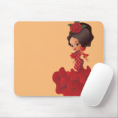 Flamenco Cartoon chibi kawaii Mousepad (Mit Mouse)
