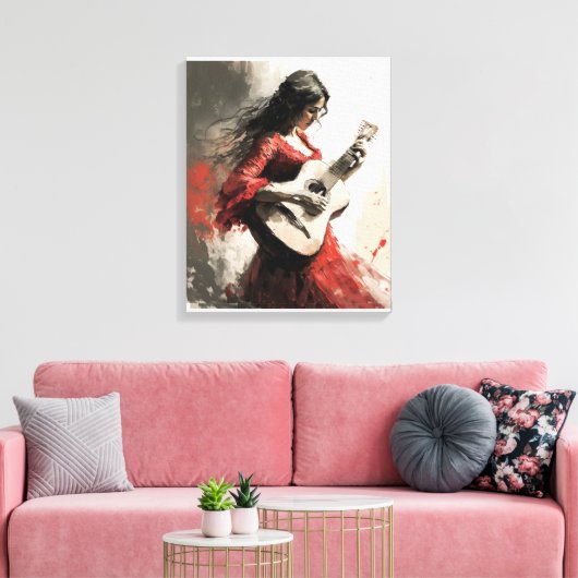 Flamenco Dance Gitana Modernes Flamenco Leinwanddruck (Insitu (Wohnzimmer))