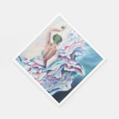 FLAMENCO DANCE PARTY MONOGRAMM SERVIETTE (Ecke)