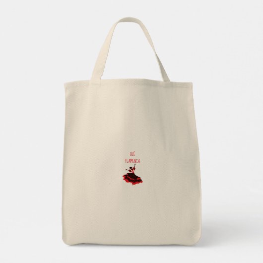 Flamenco Dance Tote Bag Tragetasche (Rückseite)