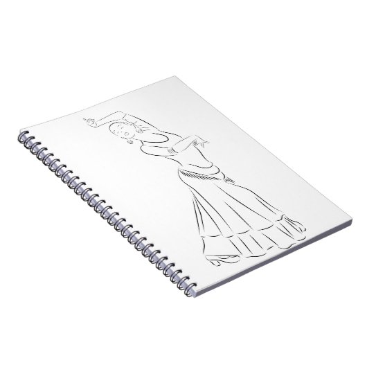 Flamenco Dancer Art Notizblock (Rechte Seite)