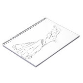 Flamenco Dancer Art Notizblock (Linke Seite)