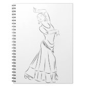 Flamenco Dancer Art Notizblock (Vorderseite)