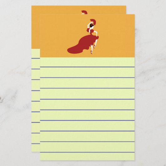 Flamenco Dancer Briefpapier (Vorne/Hinten)