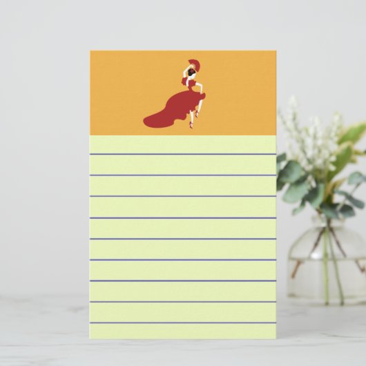 Flamenco Dancer Briefpapier (Stehend Vorderseite)