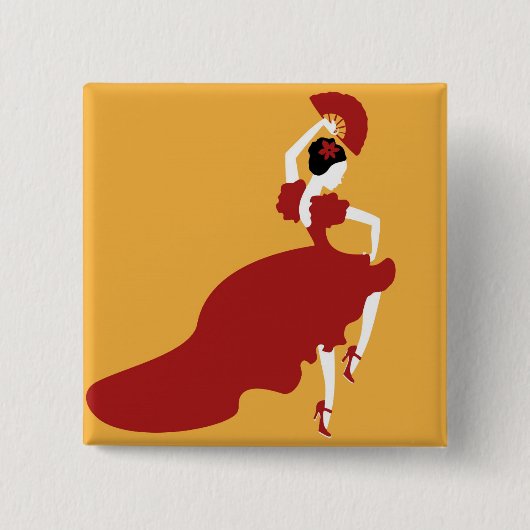 Flamenco Dancer Button (Vorderseite)