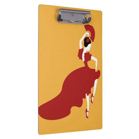 Flamenco Dancer Clipboard Klemmbrett (Rechts)