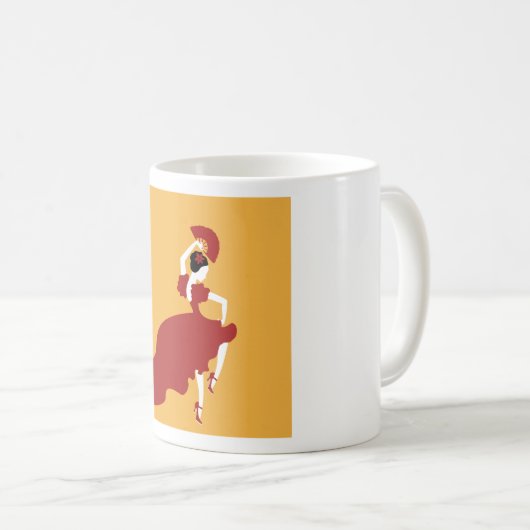 Flamenco Dancer Coffee Tasse (VorderseiteRechts)