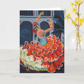 Flamenco Dancer Feliz Día De Las Madres Card Karte (Gelbe Blume)