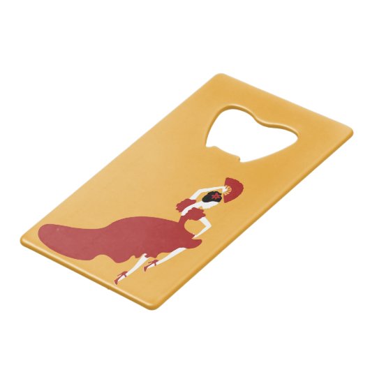 Flamenco Dancer Flaschenöffner (Vorderseite Schrägansicht)