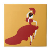 Flamenco Dancer Fliese (Vorderseite)