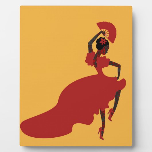 Flamenco Dancer Fotoplatte (Vorderseite)