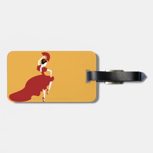 Flamenco Dancer Gepäckanhänger (Rückseite horizontal)