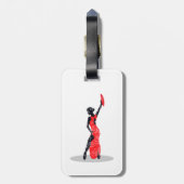 Flamenco Dancer Gepäckanhänger (Rückseite vertikal)