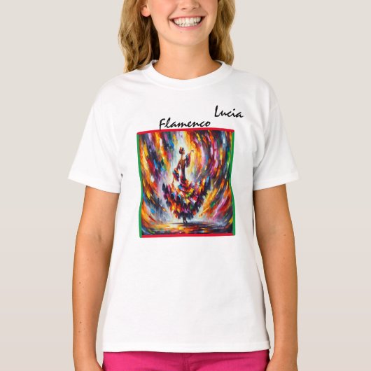 Flamenco Dancer Girl T-Shirt (Vorderseite)