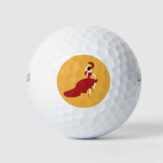 Flamenco Dancer Golf Balls Golfball (Vorderseite)