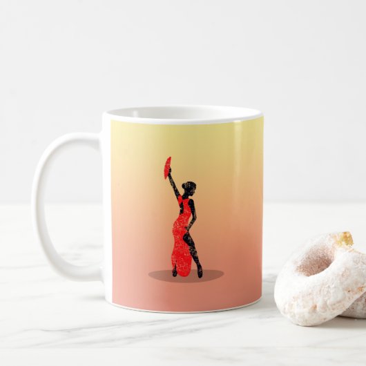 Flamenco Dancer Kaffeetasse (Mit Donut)
