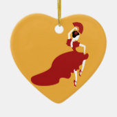 Flamenco Dancer Keramik Ornament (Vorne)