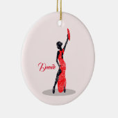 Flamenco Dancer Keramik Ornament (Rechts)