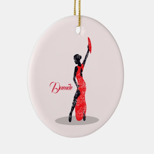 Flamenco Dancer Keramik Ornament (Rechts)