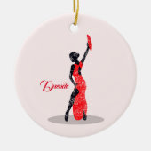 Flamenco Dancer Keramik Ornament (Vorne)