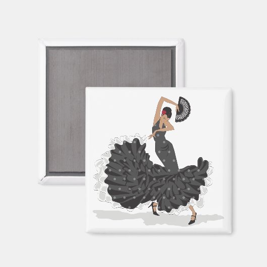Flamenco Dancer Magnet (Vorderseite/Rückseite)