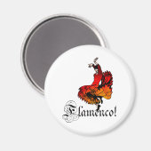 Flamenco Dancer Magnet (Vorderseite/Rückseite)