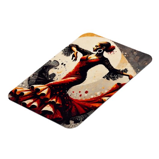 Flamenco Dancer Magnet (Linke Seite)