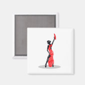 Flamenco Dancer Magnet (Vorderseite/Rückseite)